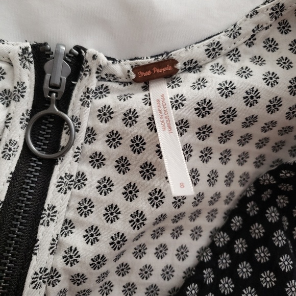 FREE PEOPLE black and white short tank - Picture 2 of 4